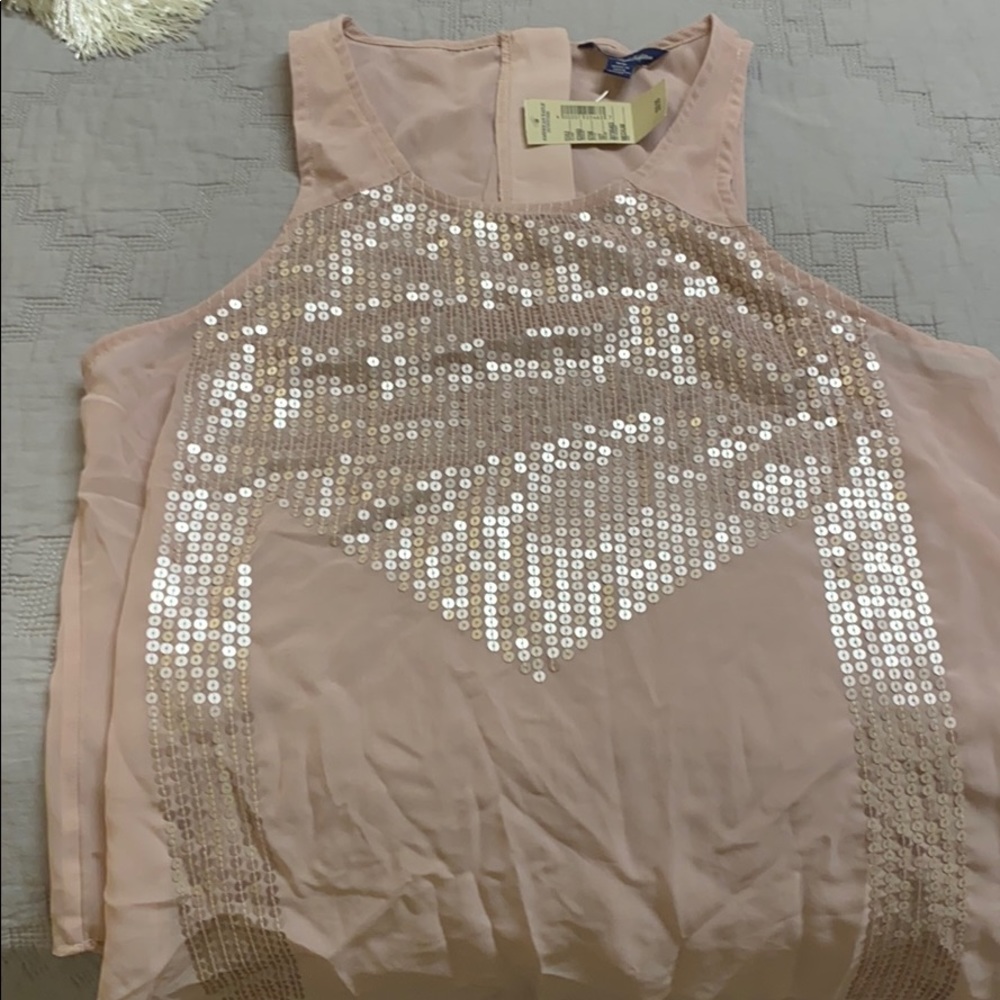 American Eagle Sequin Tank